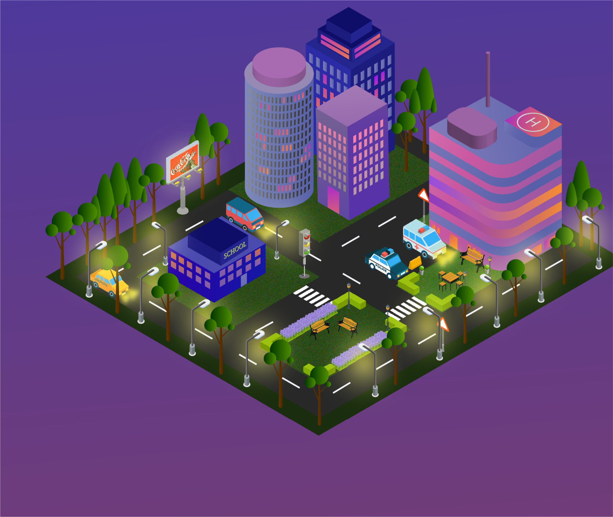 Isometric grid 3